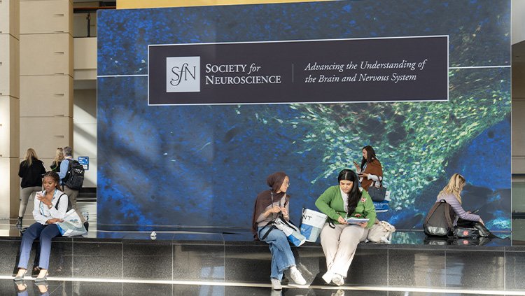 People attending the SfN annual meeting